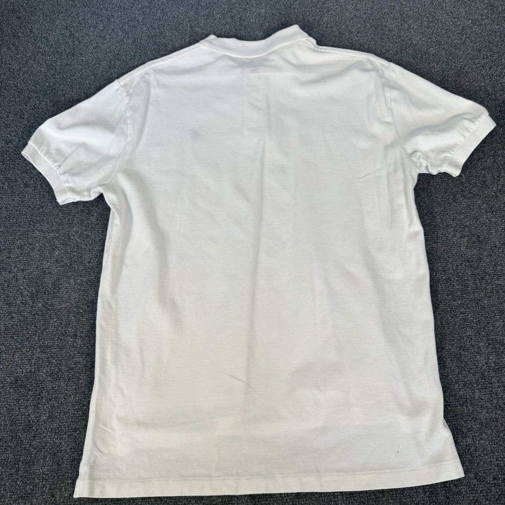 Polo Ralph Lauren Shirt Mens L Large White Mesh Classic Fit Short Sleeve Pony - Picture 6 of 7